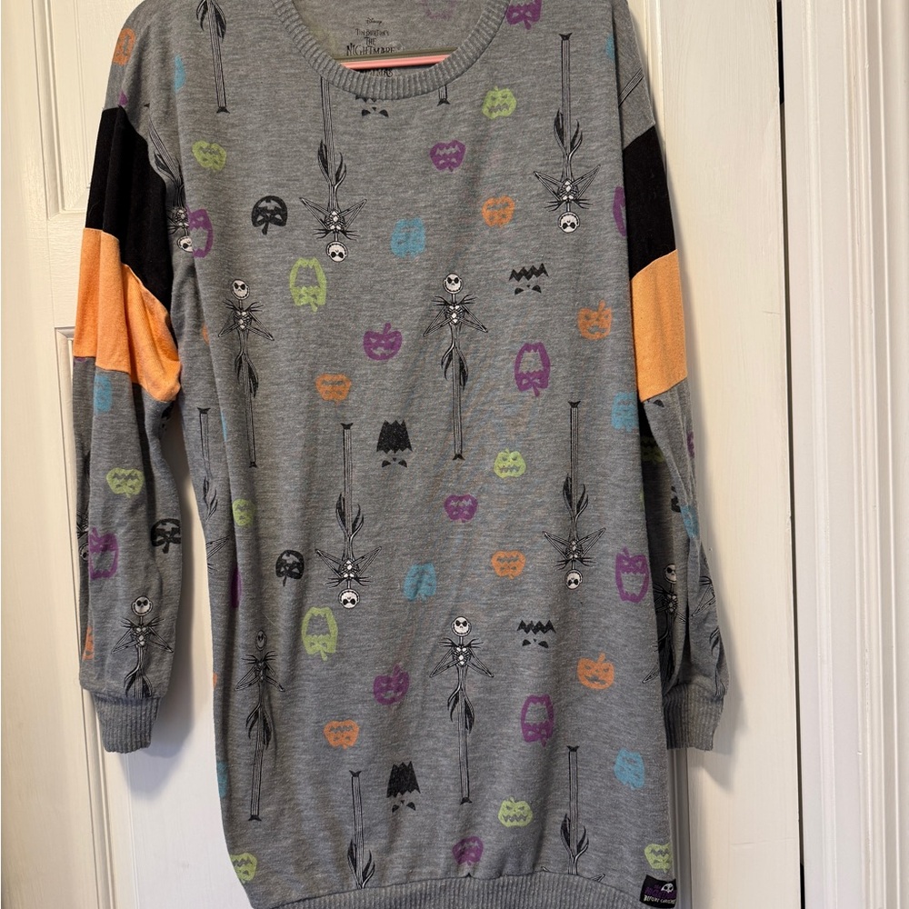 Disney Nightmare before Christmas ladies sweater dress sz L